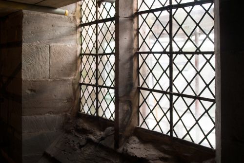 ST LAURENCE,  LUDLOW. SOUTH TRANSEPT. HIGH LEVEL. RE-POINTING.