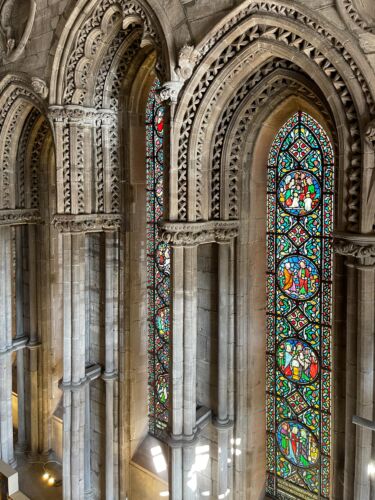 HEREFORD CATHEDRAL LADY CHAPEL EAST WINDOW CONSERVATION